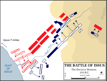 Bild des Schlachtverlaufs bei Issos